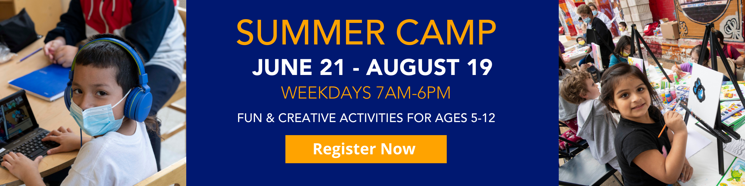 Summer Camp Website Banner