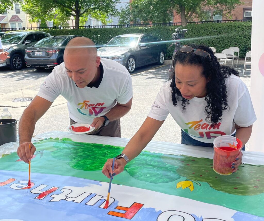 Chicago Commons Comcast Team UP Volunteer Day