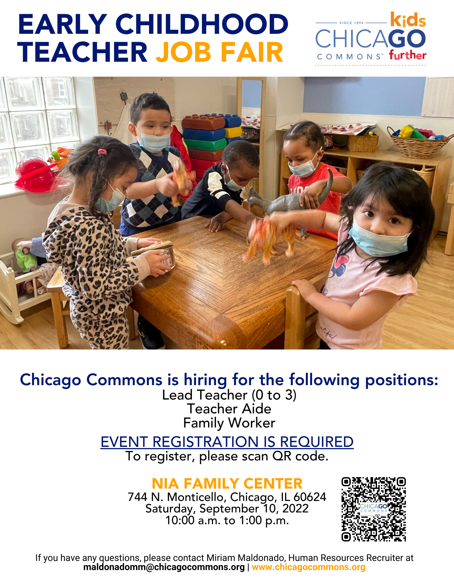 Chicago Commons Early Education Job Fair September 2022